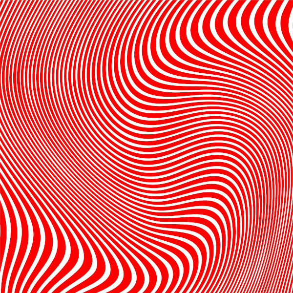 This op art work looks 3-dimensional, even though it's on a flat surface. All done with line and perspective! Op art - interesting what can be done with line and perspective!