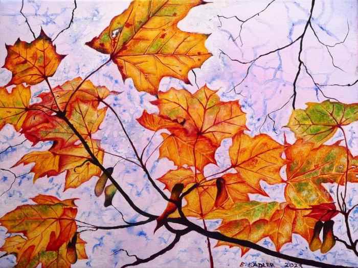 "Autumn's Gold" Oil painting by Elizabeth Sadler
