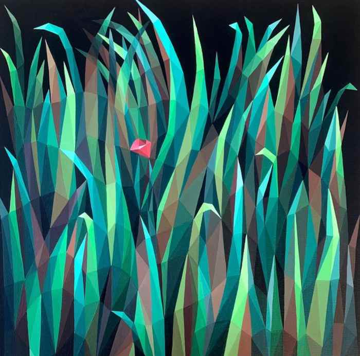 'Find Me', acrylic painting by Maria Tuzhilkina