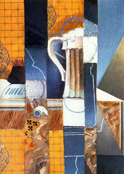 Intriguing use of the shape element in this cubist work "Beer Glass and Cards" by Juan Gris "Beer Glass and Playing Cards" by Juan Gris