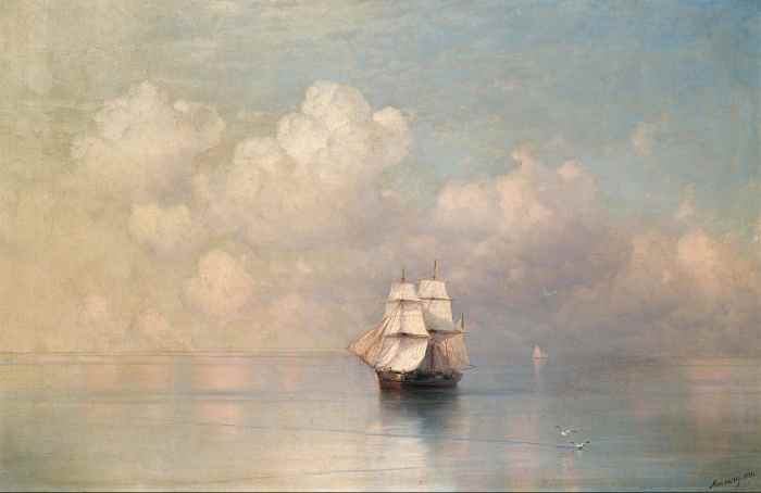 "Calm Seas" by Ivan Aivazovsky