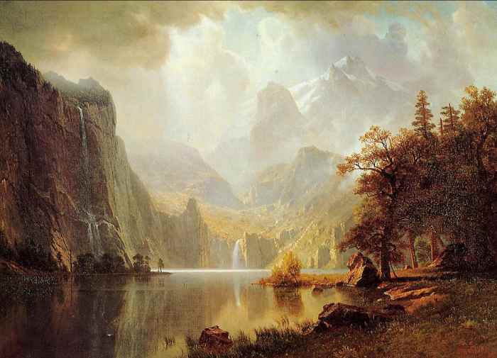 "In the Mountains" by Albert Bierstadt